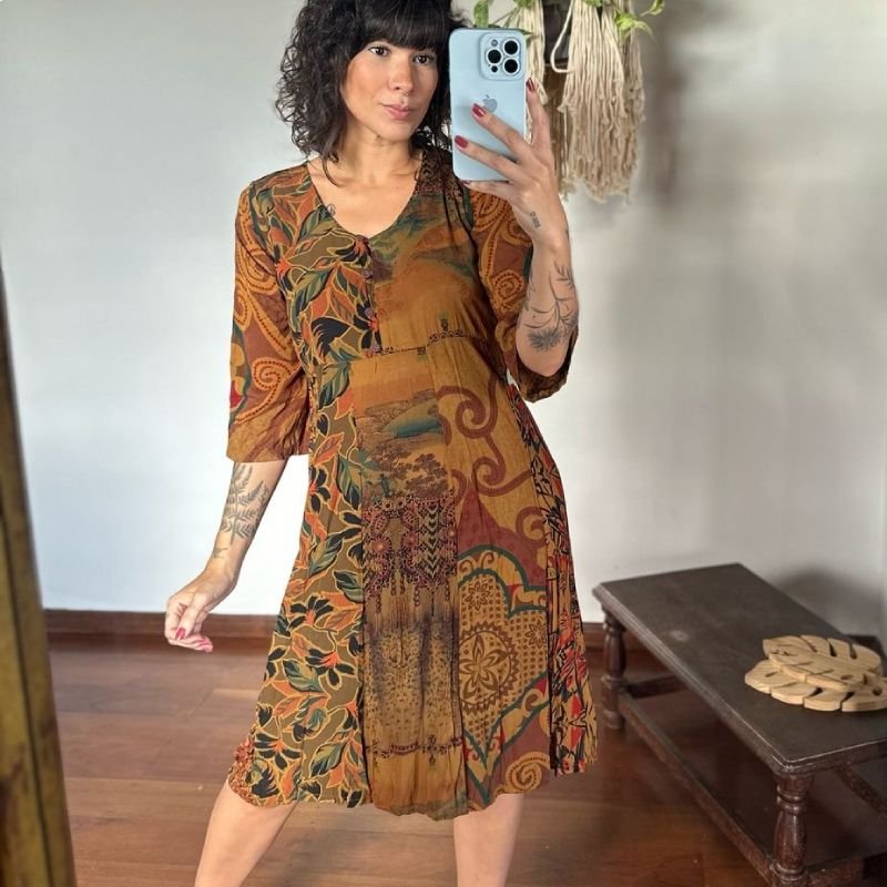vestido patchwork python - loja online de roupas... Butterfly By Patchwork | Moda Patchwork Autoral - Vestido curto manga 7 ...